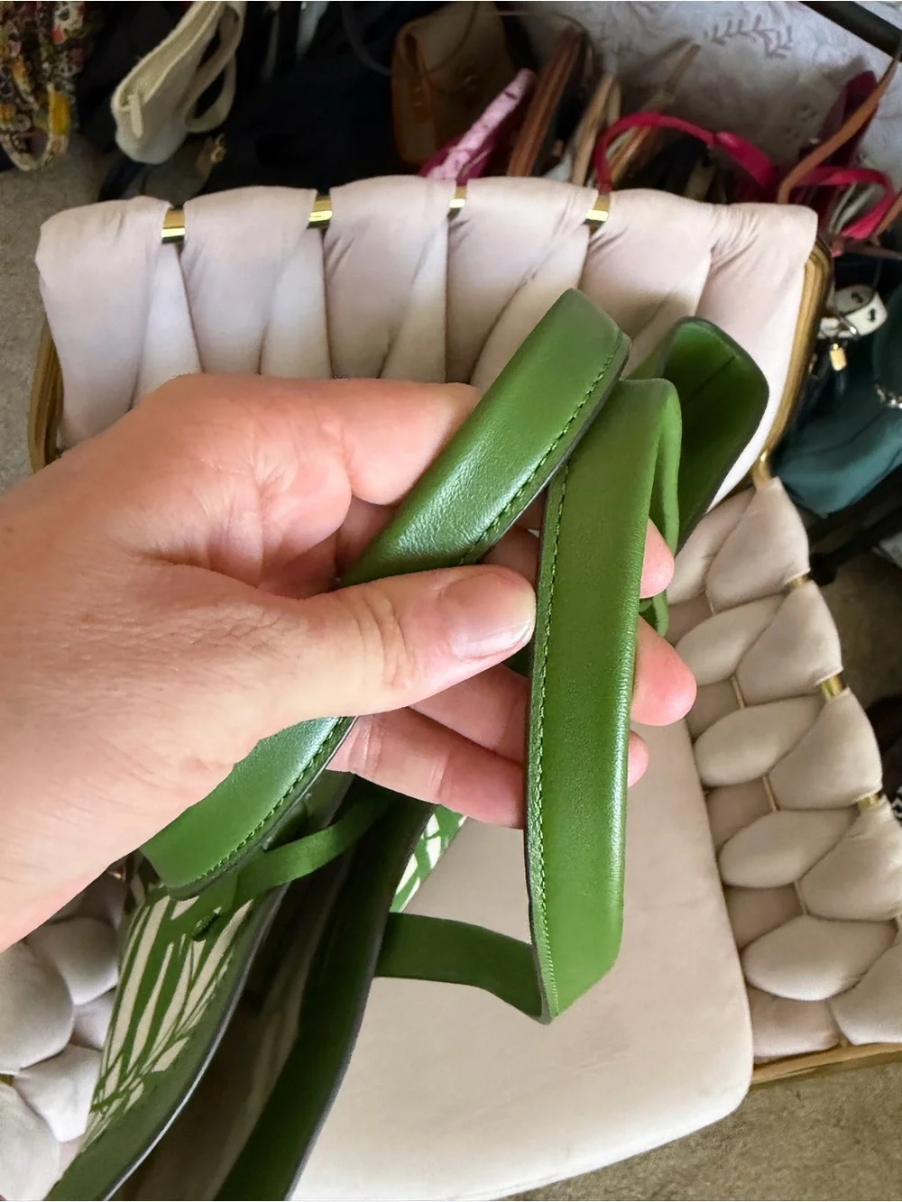kate spade ♠️ The Pier Palm Fronds Canvas Large Tote 🌴